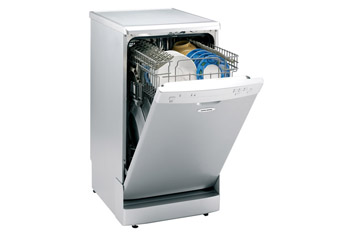 8 Place Setting Silver Slimline Dishwasher
