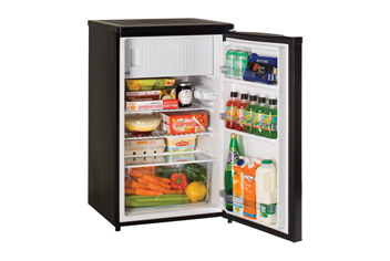 Black Undercounter Fridge with 2 Star Frozen Food Compartment