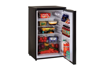 Black Undercounter Larder Fridge with Large Capacity