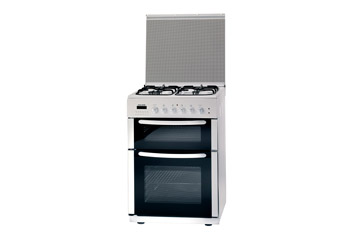60cm Twin Cavity Dual Fuel Cooker